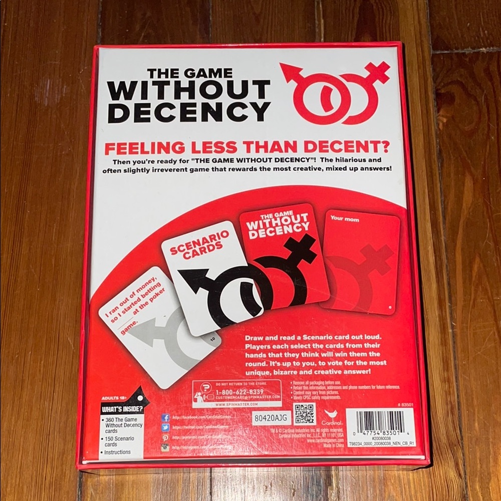 The Game Without Decency Adult Card Game - Picture 3 of 3